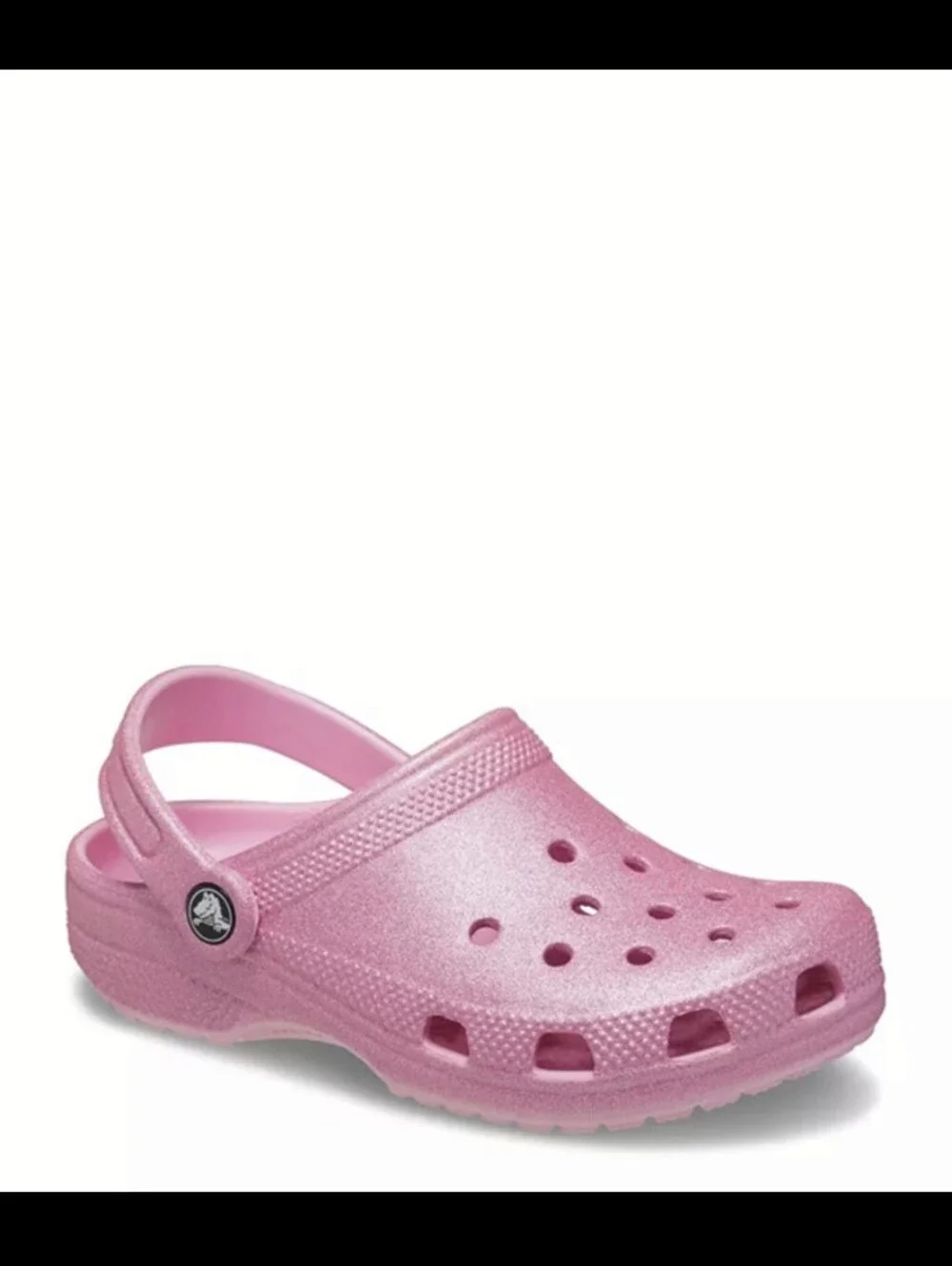 Kids Pink Sparkly Clog - Lightweight Comfort